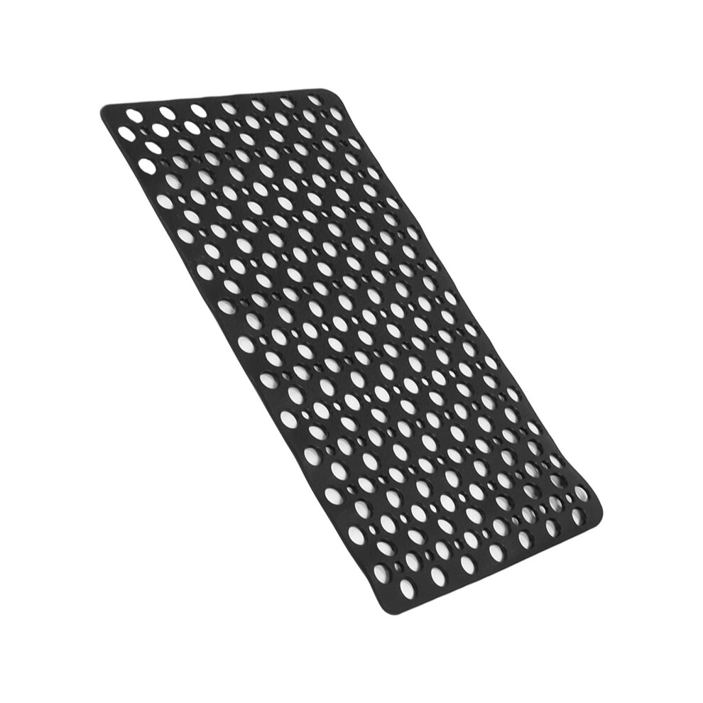 Black Bathtub Mat Tpe Non Slip 29X16