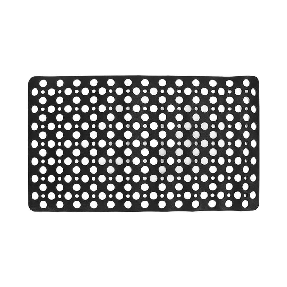 Black Bathtub Mat Tpe Non Slip 29X16
