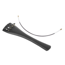 2Sets Zwart Aluminium Tailpiece Voor Cello Met Snarenbord Vervanging