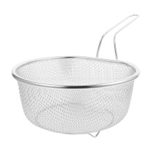 3Pcs Stainless Steel Noodle Strainer Spoon with Handle Silver Kitchen