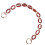 2Pz Tracolla Catena Rossa Per Borse Accessorio Resistente E Versatile 1