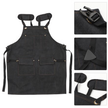 Waterproof Black Apron for Hairdressers 1 Piece