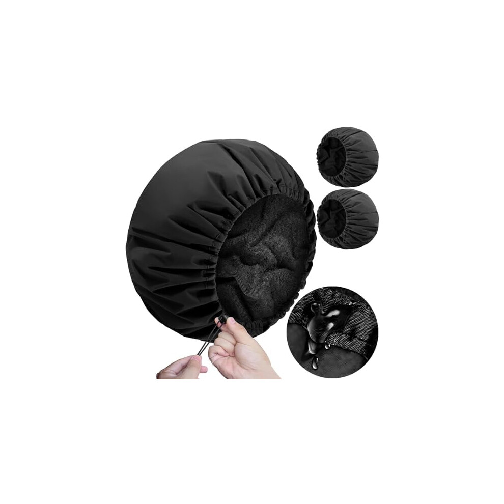 Waterproof Adjustable Terry-Lined Shower Cap