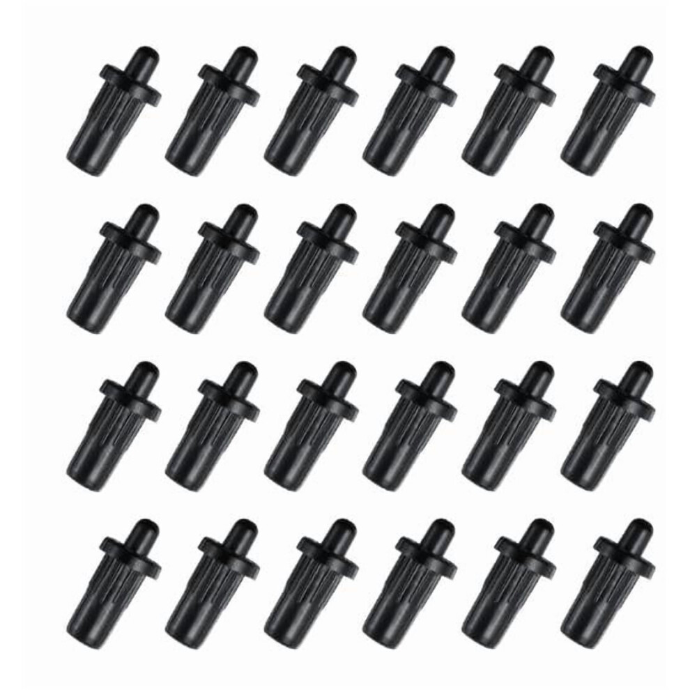 24Pcs Black Cabinet Door Repair Pins With Damper 9104899438676