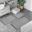 3-Piece Chenille Bathroom Rug Set Non-Slip Absorbent 2