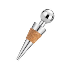 Rolha para Garrafa de Vinho em Aço Inoxidável e Cortiça (1 peça)