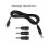 Cable de alimentación USB-C a DC5.5x2.1mm con 3 adaptadores 4