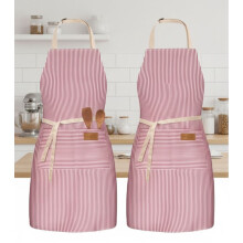Verstellbare Latzschürze mit 2 Taschen – 2er-Pack