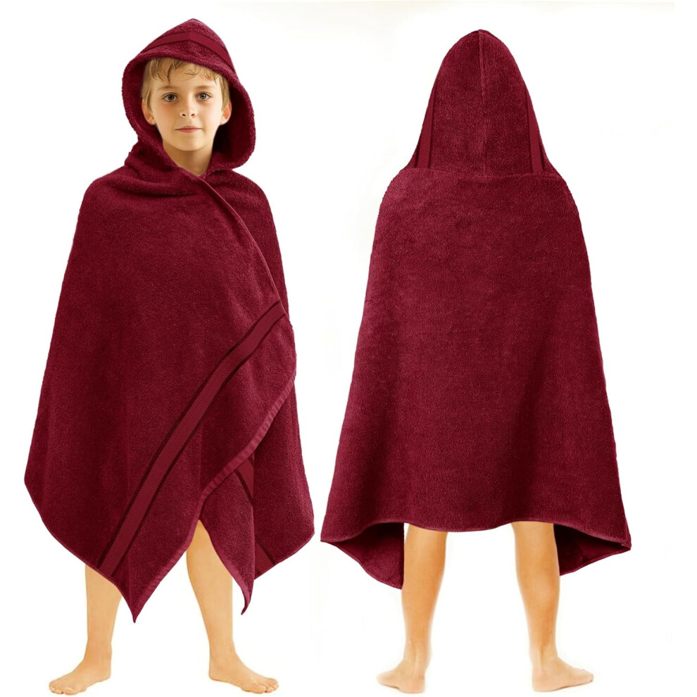 Hooded Bath Towel Wrap Cotton Terry 30x54 inch