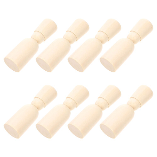 24Pz in Legno Beige Da Decorare Con Per Feste
