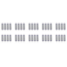 40x Bulb 44mm Bright White Festoon LED Bulb,20 Smd Rigid Loop 1.73 Inch Interior Dome Map LED Lights 561 562 567 564