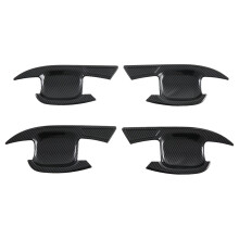 Pour ZS 2024 Poignée de Porte Extérieure de Voiture Couvercle de Bol Garniture Protecteur Accessoires ABS Fibre de Carbone