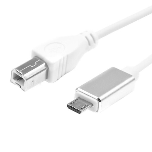 Midi USB Tipo B para Cabo Conector Micro-USB, Cabo Adaptador, Cabo de áUdio de Piano