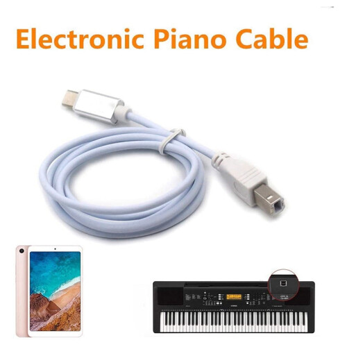 Midi USB Tipo B para Cabo Conector Micro-USB, Cabo Adaptador, Cabo de áUdio de Piano 1
