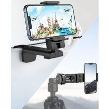 Telefoonhouder voor in het vliegtuig, universele handsfree houder met 360 rotatie – compatibel met klaptafeltjes en bureaus