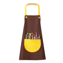 Kids artist apron with pockets for painting, gardening,