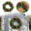 Ghirlanda natalizia con bacche rosse, 40 cm 1