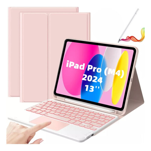 Funda con teclado y panel táctil para iPad Pro 13M4 2024