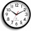 Atomic Wall Clock Analog Black 12 Inch Battery Operated 1