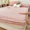 Fall/Winter Milk-Wool Figured Fitted Sheet Thickened Mattress Protector For Mattresses FullCoverage Thermal Bed Cover 5