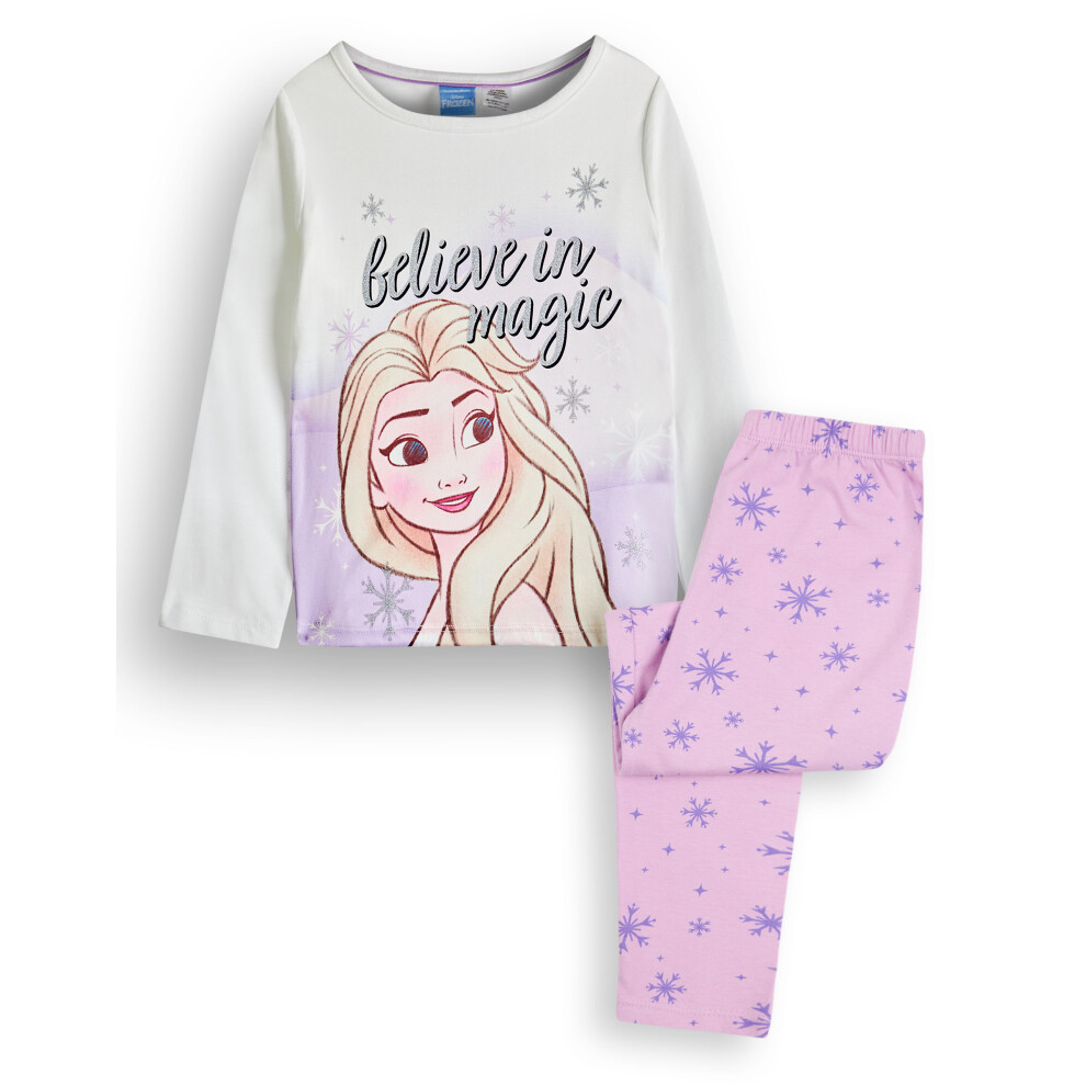 Disney (2-3 Years) Frozen Long Sleeve Long Leg Pyjama Set (Girls Purple)