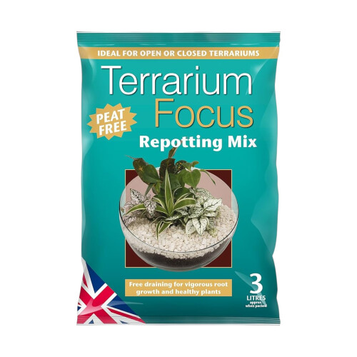 Terrarium Focus Repotting Mix 3 Liter Bag