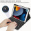 Capa com teclado destacável para iPad de 10,2 polegadas e Bluetooth. 4