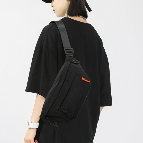 Τσάντα ώμου Crossbody με ρυθμιζόμενες ζώνες και 2 τσέπες με φερμουάρ – Τσαντάκι μέσης 2