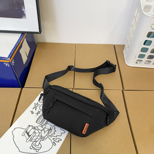 Τσάντα ώμου Crossbody με ρυθμιζόμενες ζώνες και 2 τσέπες με φερμουάρ – Τσαντάκι μέσης 1