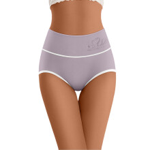 Damen-Slip mit hohem Bund und Po-Lifting-Effekt, grau, Größe L