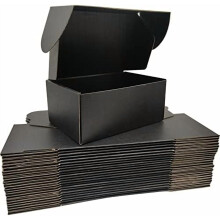 Zwarte verzenddozen 9x6x4 inch, verpakking van 25 stuks