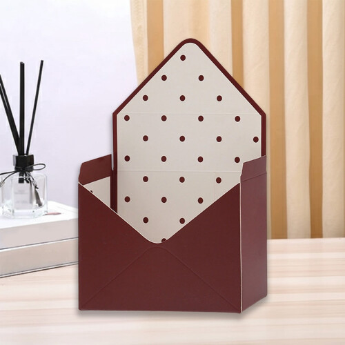 Valentine's Day Red Envelope Box Romantic Flower Design 2