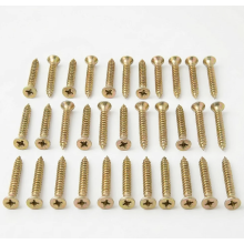(200, 3.0 x 25mm (#4 x 1")) Multi-Purpose Wood Screws Yellow Zinc Passivated (YZP) – Pozi Head Countersunk