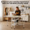 Levede Folding Sewing Table Adj. Height & Storage 5