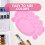 Pink fodaftryksformet malingpalette til børn 5