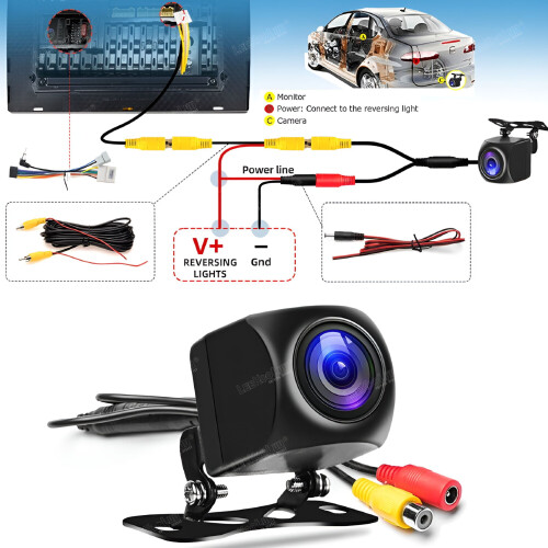 Caméra de recul AHD 1080p étanche avec vision nocturne