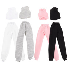 Tineasur doll dress-up clothing set 4 pieces assorted colors
