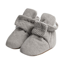 Babyschoentjes voor de eerste stappen, antislipzool, zacht en ademend – geschikt voor baby's van 0-6 maanden, grijs
