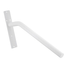 Barandilla de escalera de acero aleado para montaje en pared, blanca