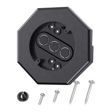 Siding Mounting Block Outdoor Mounting Plate Kit Siding Light Mounting Block Black