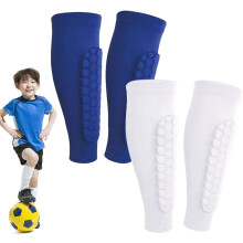 Shin Defender Shin Guards Kids 2 Pair, Shindefender Shin Guards Soccer, with Honeycomb Pads, for Soccer Kids Youth Adult
