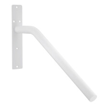 Corrimano da parete per scala in acciaio legato bianco