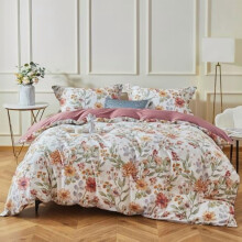 Set de husă de pilotă din bumbac cu model floral, 3 piese