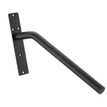 Corrimano per scala in acciaio legato da parete, nero