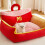Removable Washable Pet Couch Sofa Bed 55x45x24cm Fabric Style 8