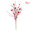 Artificial Red Berry Flower Stems Heart Shape 6 Pcs 3