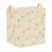Caixa organizadora dobrável Bege Daisy, 110L
