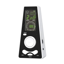 Metronome with Piano, Violin, Drum Compatibility – Battery or USB Powered, White