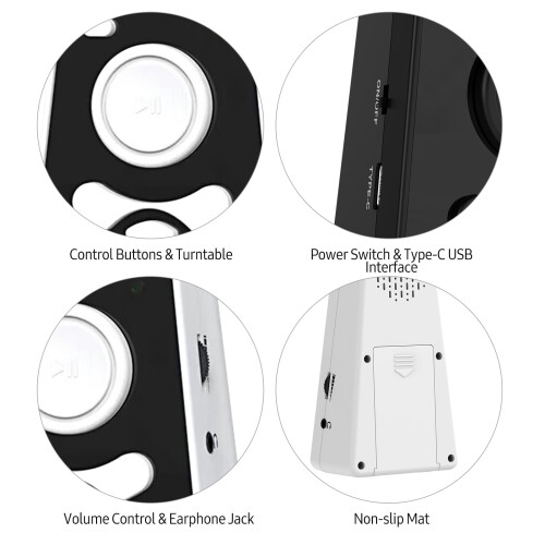 Metronome with Piano, Violin, Drum Compatibility – Battery or USB Powered, White 1