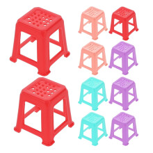 Tabourets d'étudiant sans marque, support en toile bleue, lot de 12